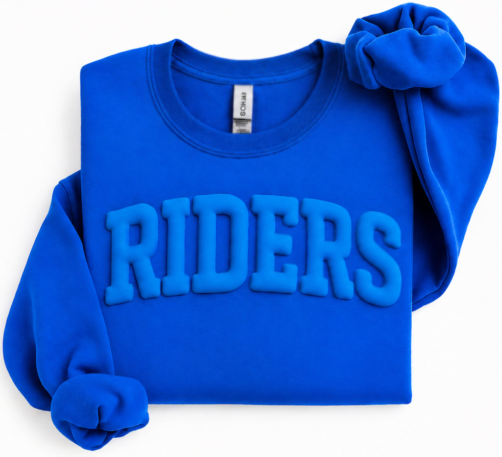 Caesar Rodney RIDERS Puff Crewneck Sweatshirt