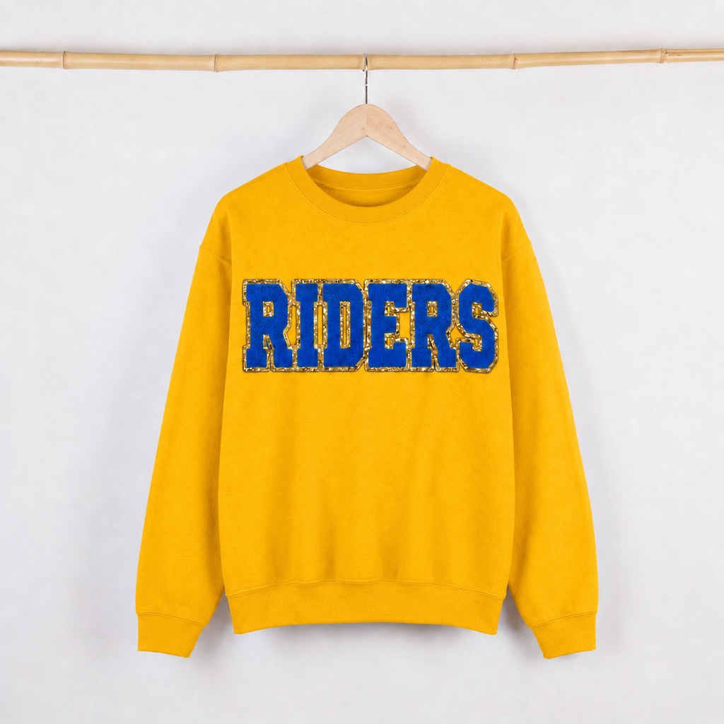 RIDERS Patch Sweatshirt Yellow