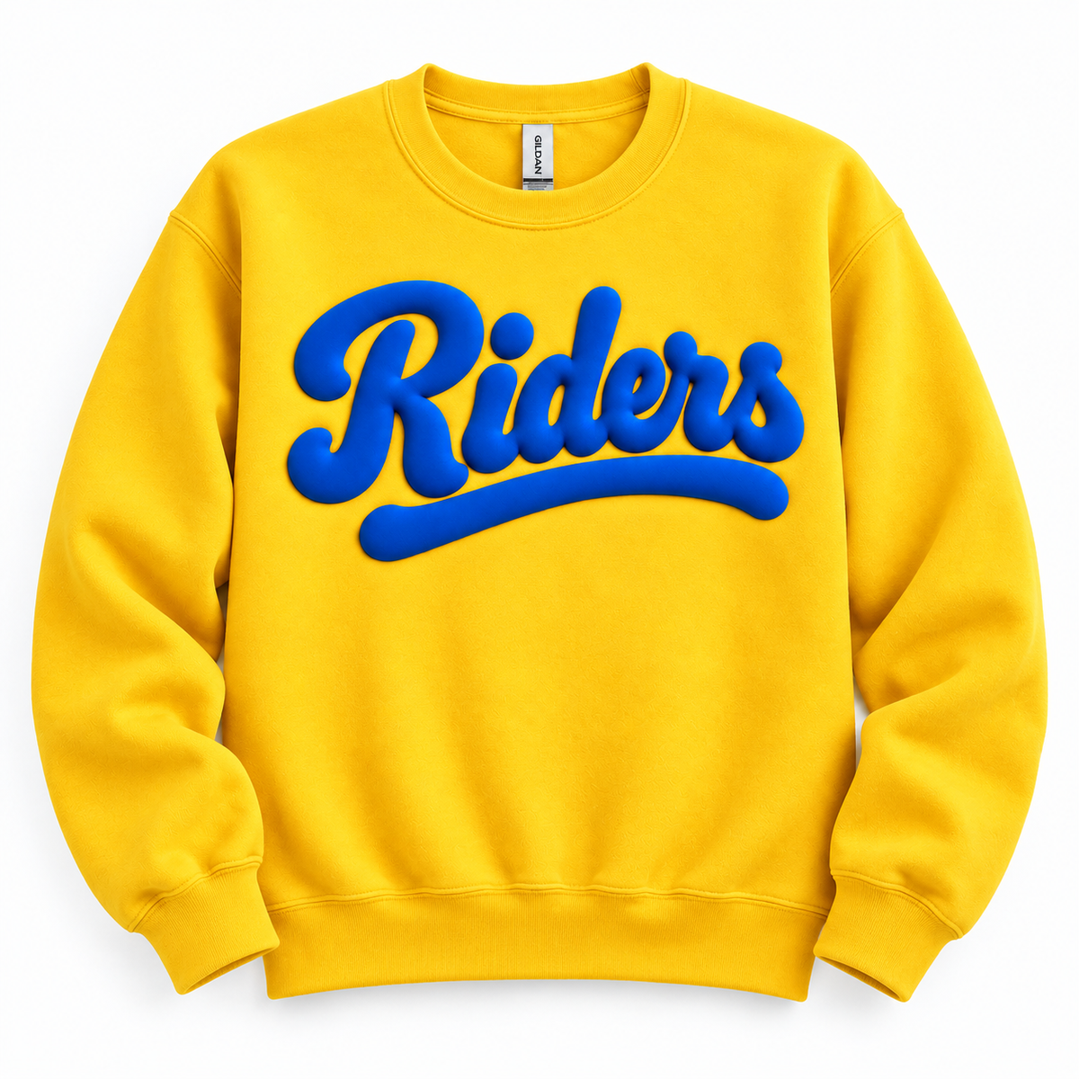 Retro Riders Puff Crewneck Sweatshirt