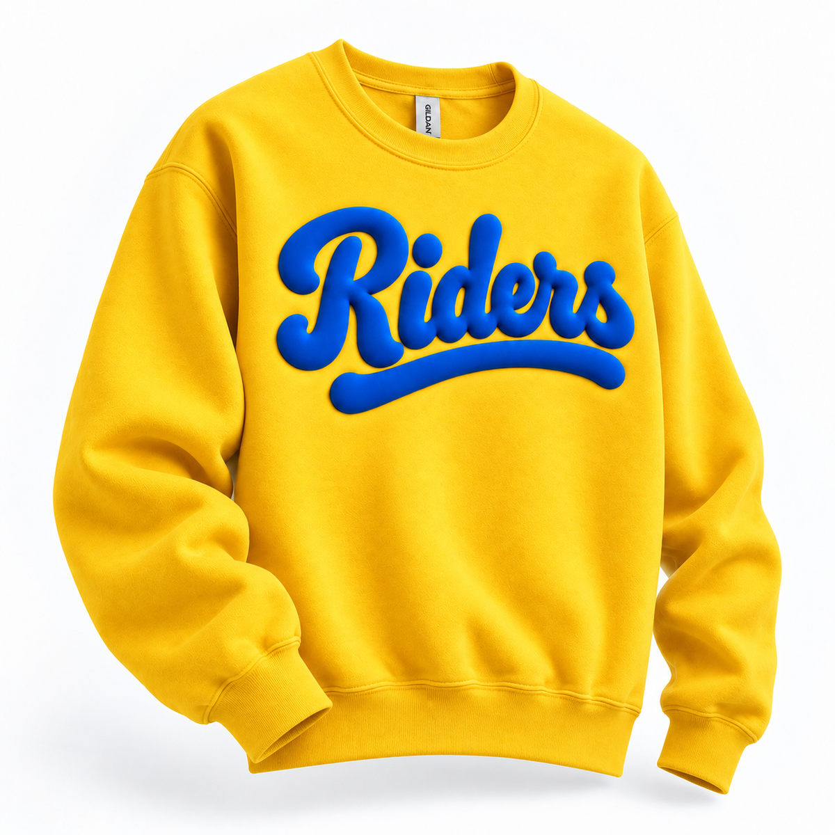 Retro Riders Puff Crewneck Sweatshirt