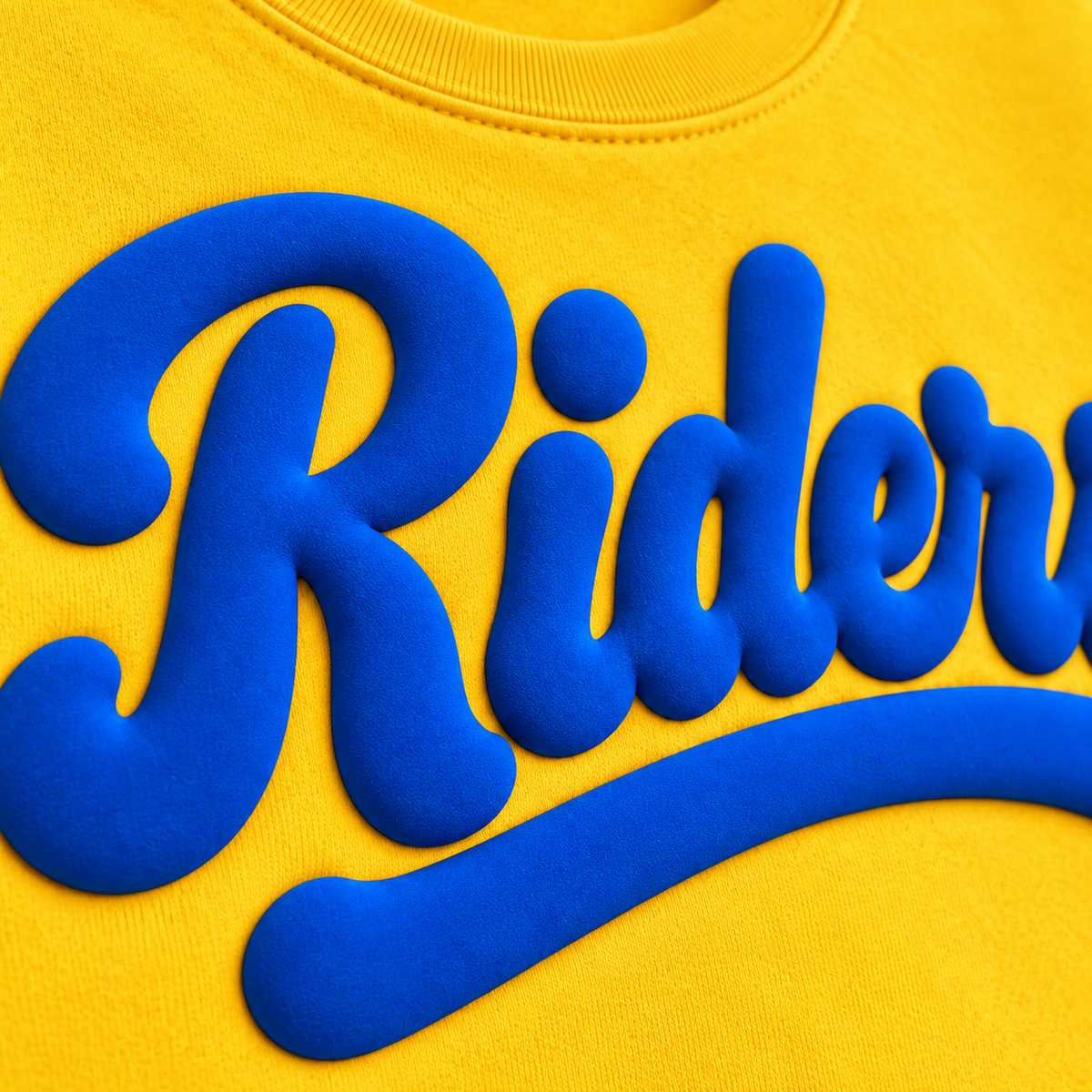 Retro Riders Puff Crewneck Sweatshirt