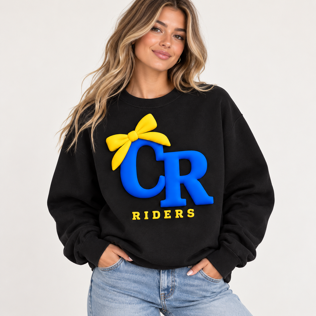 CR Bow Puff Crewneck Sweatshirt